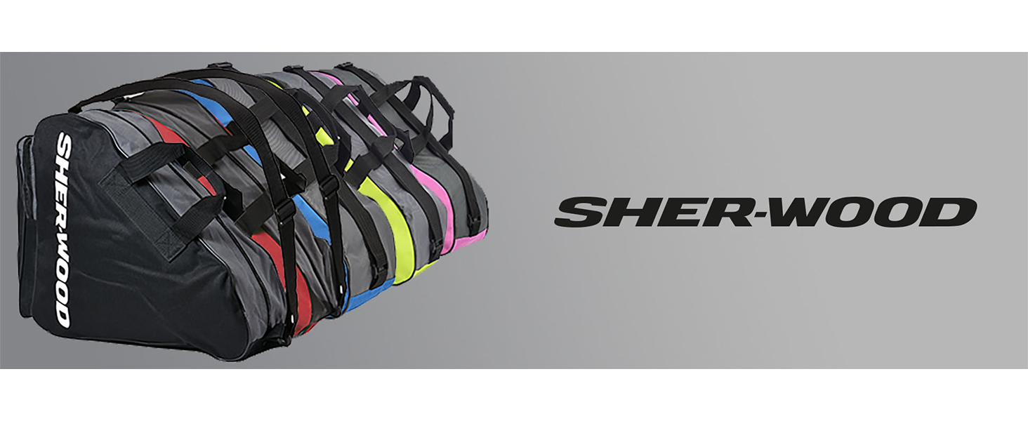 Сумка для ковзанів Sherwood: для ковзанів, роликів та хокею. Чорна сумка для дорослих та дітей