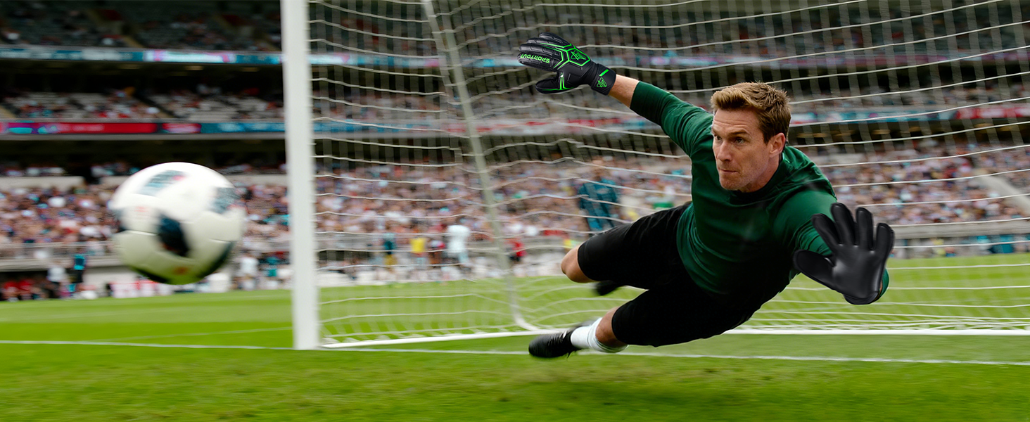 Воротарські рукавиці Sportout Fingersave дитячі та дорослі, футбольні рукавиці з захистом пальців, чорно-жовті, розмір 7