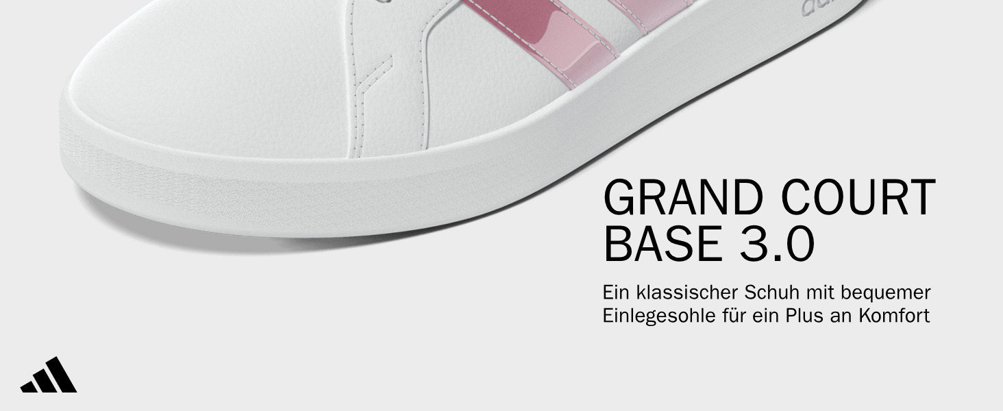 Кросівки жіночі adidas Grand Court Base 3.0 білі (39 1/3 EU)