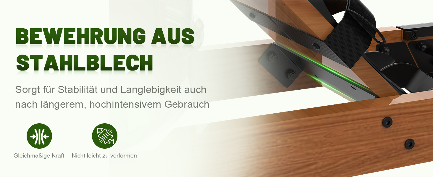 Гребний тренажер Kitopa RW719-50 з водою, для дому, з Bluetooth, Kinomap (30 днів)