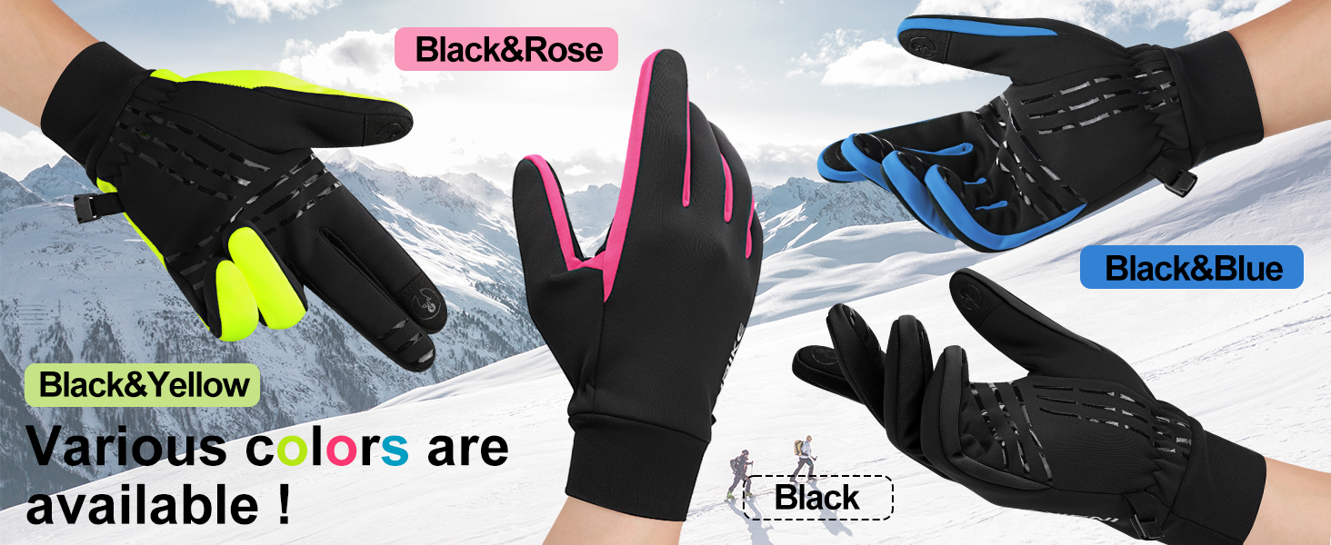 Зимові рукавички для велоспорту та катання на лижах з сенсорним екраном, вітрозахисні, теплі, зелені, XL
