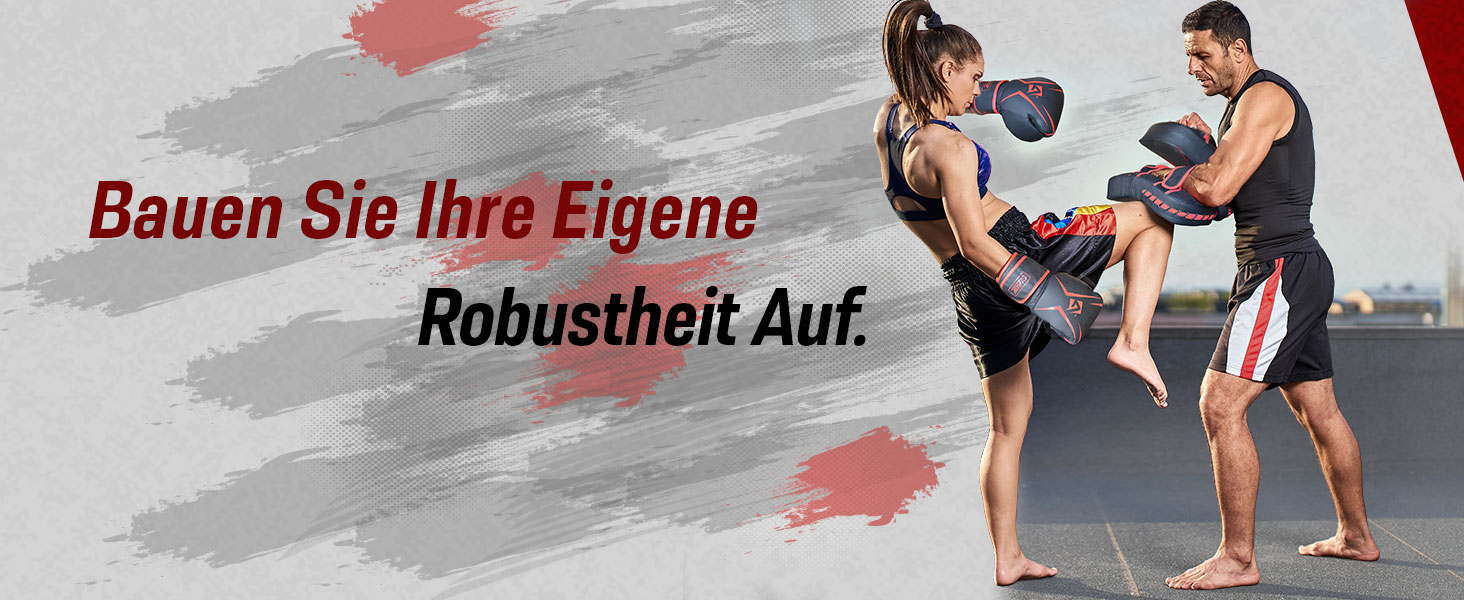 Набір боксерських подушок Pratzen Maya-Leder Curved (пара, чорний) для боксу, кікбоксингу, муай-тай, карате та MMA