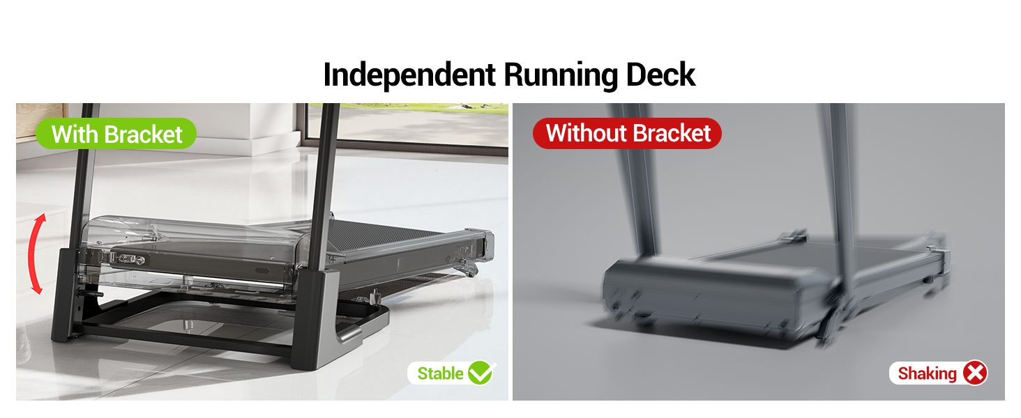 Біговий тренажер UMAY з нахилом 14 км/год, складаний для дому з мотором 3.0 PS та 3 рівнями нахилу, 12 програм тренувань, максимальне навантаження 136 кг, нахил 15%