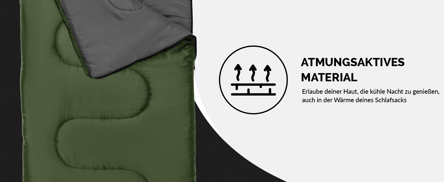 Спальний мішок для кемпінгу з капюшоном до -3°C з подушкою - зимовий та літній спальний мішок на 3-4 сезони (75 x 220 см) - для жінок та чоловіків (теплий) Зелений 280GSM