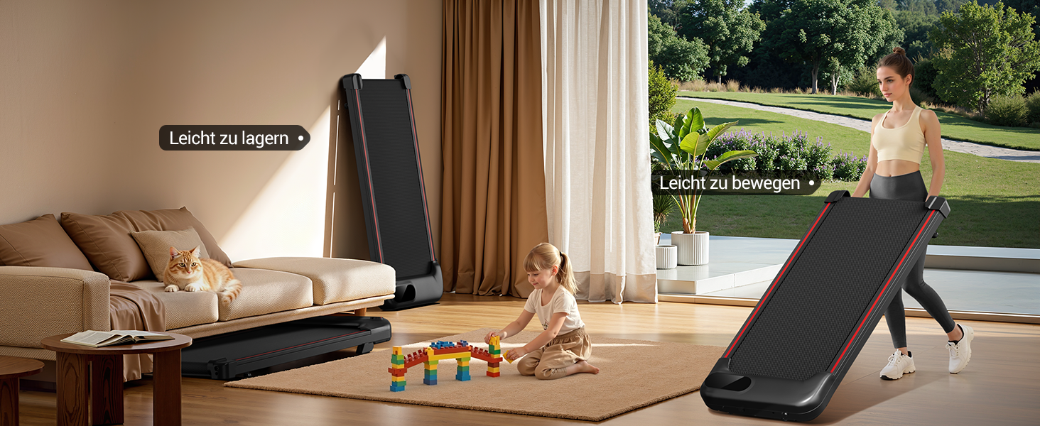 Walking Pad з нахилом 15%, біговий килимок 8-10 км/год з нахилом для дому, з трійною амортизацією та тихим 2.5PS мотором, максимальне навантаження 136 кг (10 км/год)