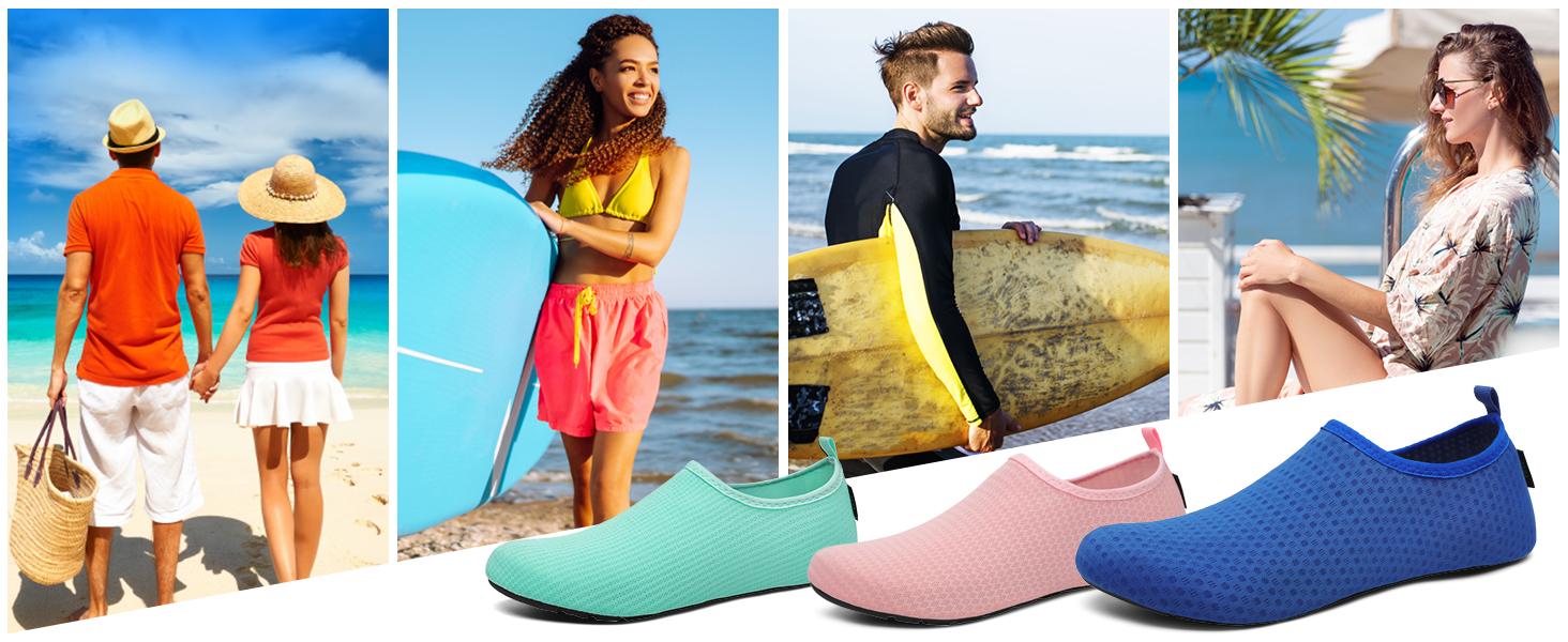 Чоботи для плавання SAGUARO: чоловічі та жіночі, водонепроникні, для пляжу, серфінгу, дайвінгу, неопренові, швидко сохнуть, розміри EU 36-47 (зелений, жовтий)