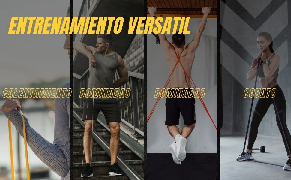 Еластичні стрічки для м'язів ACM, 3 рівні + анкер, домашня гімнастика, фітнес-стрічки, набір BE багатокольоровий