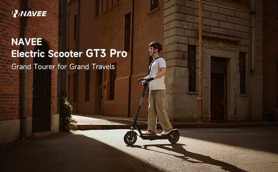 Електросамокат NAVEE GT3 Pro D для дорослих, 400W, запас ходу 60 км, чотирикратна амортизація, складаний, IPX5, TÜV, для міста, бруківки і схилів до 22%