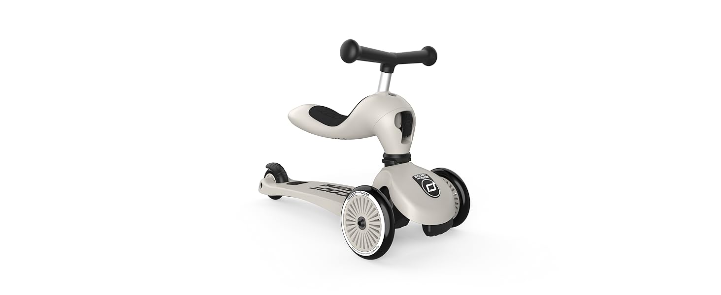 Scoot & Ride Highwaykick 1-2: катання на самокаті та бігове велосипед для дітей 1-5 років (Ash)