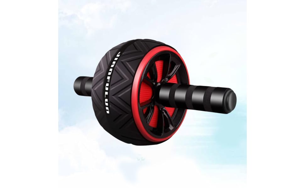 Тренажери WOONEKY Abdominal Wheel, чорні, 30x16 см - аксесуари для преса