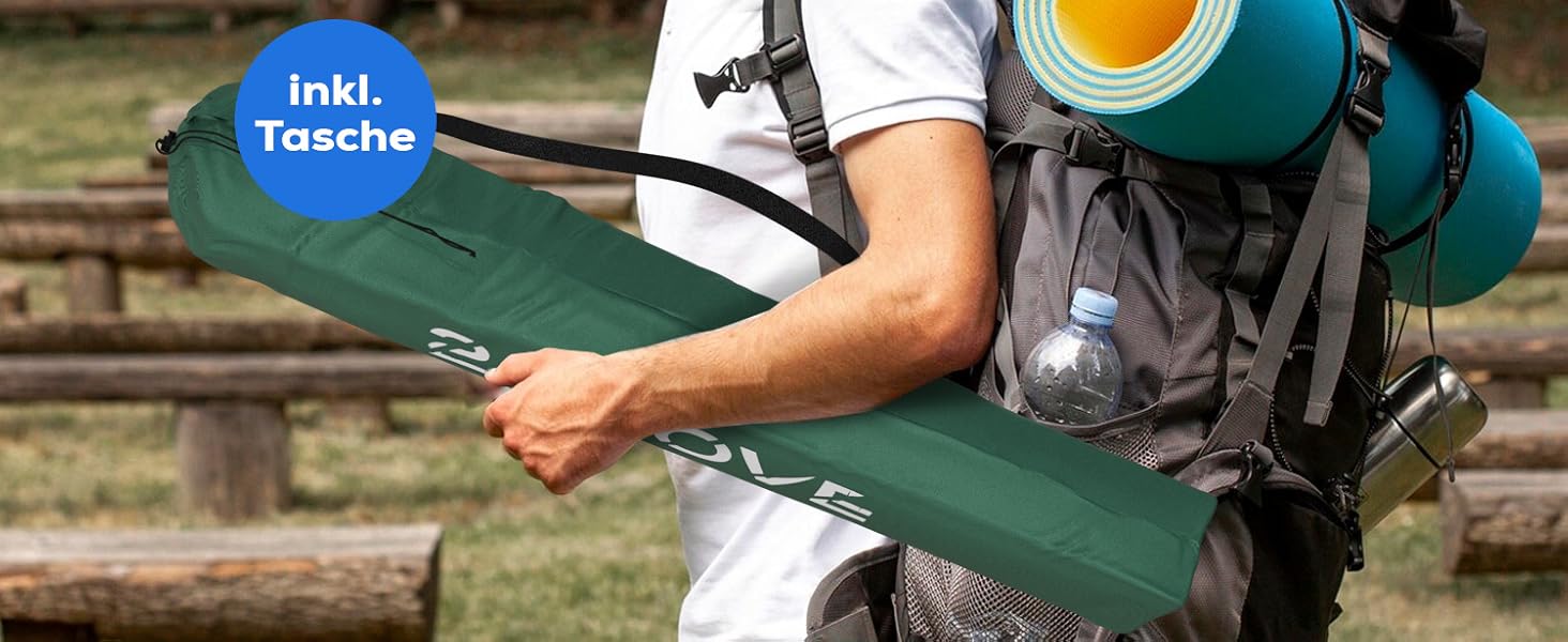 Набір з 2 туристичних стільців 24MOVE® для кемпінгу та риболовлі, чорного кольору, з підстаканником, складні, для відпочинку на природі, поліестер