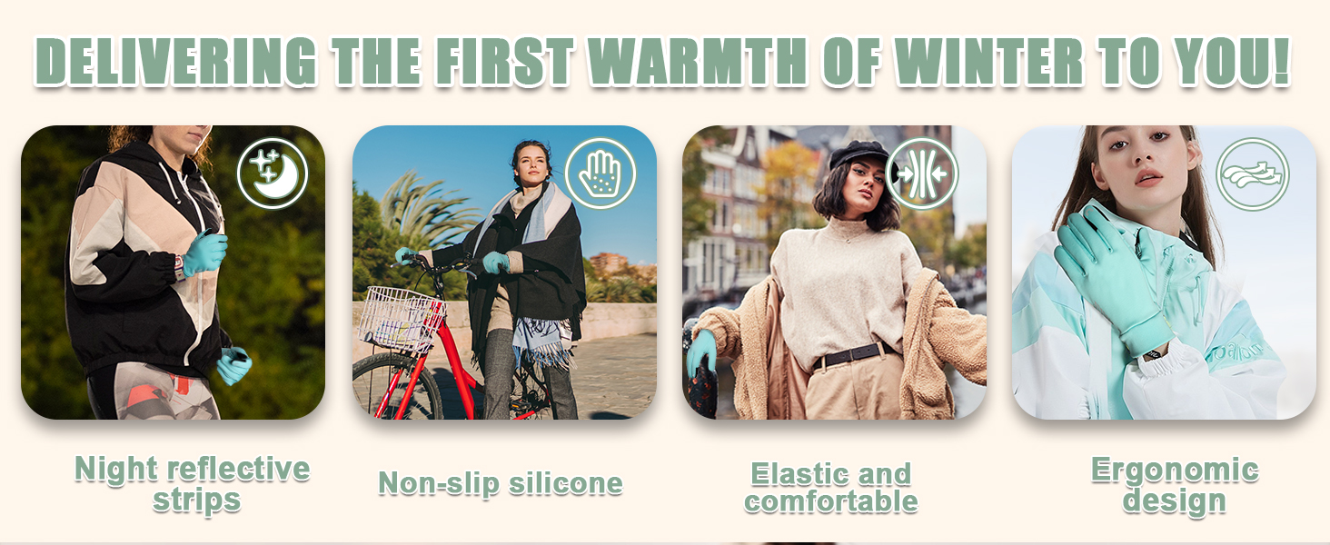 Зимові рукавички RIGWAR для чоловіків та жінок, водонепроникні рукавички для велосипеда з підтримкою сенсорного екрану, теплі вітрозахисні рукавички для їзди на мотоциклі, верхової їзди, походів, велосипедів та прогулянок (зелений, XXL)