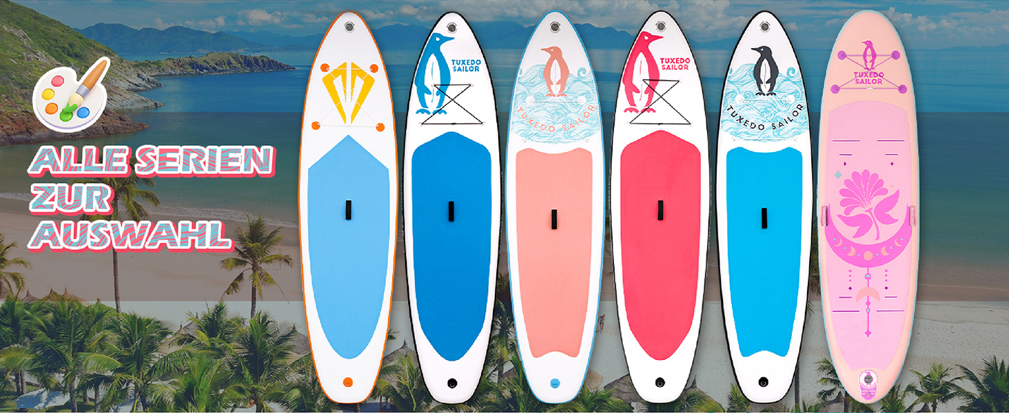 SUP дошка надувна Tuxedo Sailor 320 см з аксесуарами для дорослих, для початківців та досвідчених