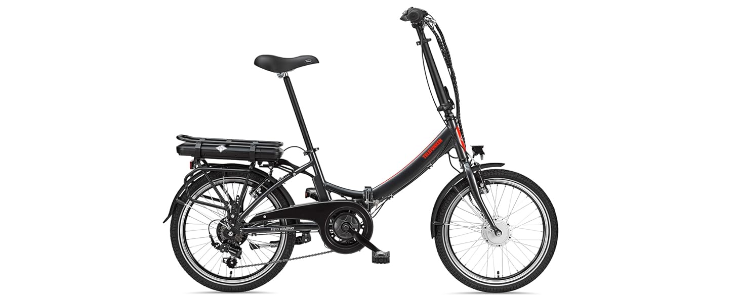 Велосипед складаний TELEFUNKEN E-Bike, Shimano, 250 Вт, 36 В, LED, 20