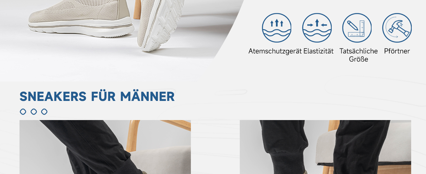 Чоловічі Slip-on кросівки Mesh, дихаючі, для бігу та занять спортом, Outdoor, Fitness, легкі, світло-зелені (бежеві, 40 EU)