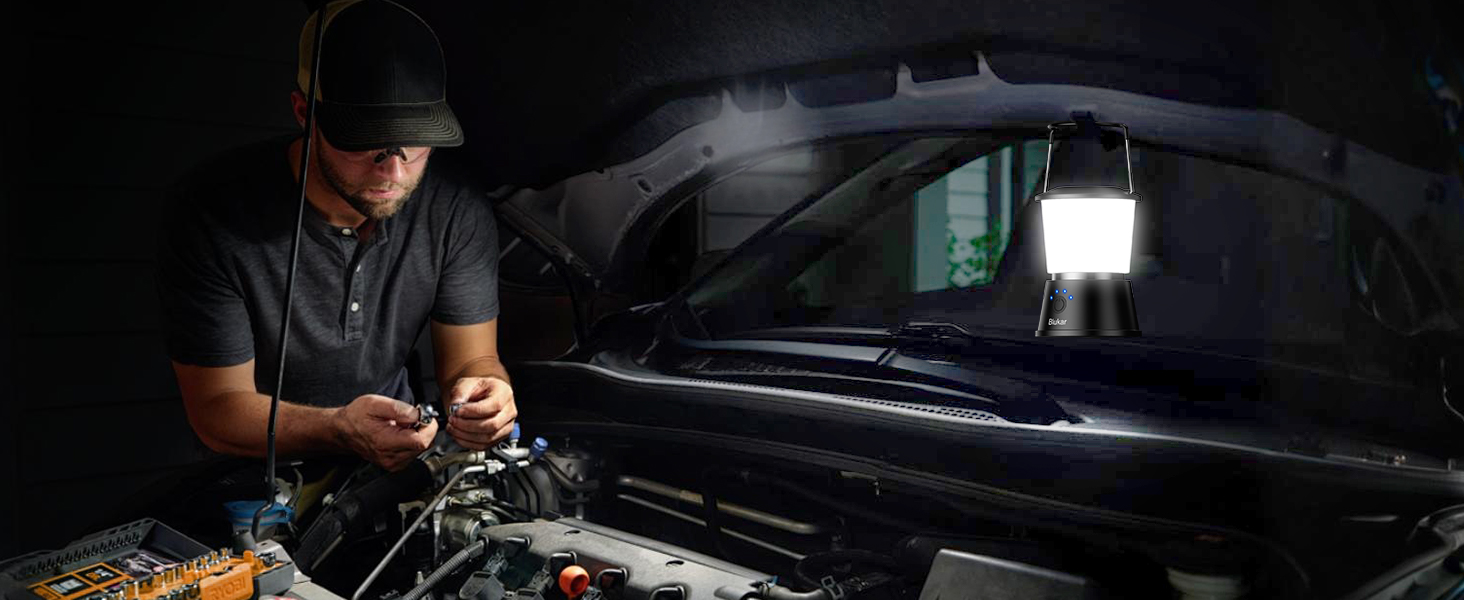 LED кемпінговий ліхтар Blukar: 2000 люмен, портативний, перезаряджається, 5 режимів, 8+ годин роботи, для кемпінгу та надзвичайних ситуацій