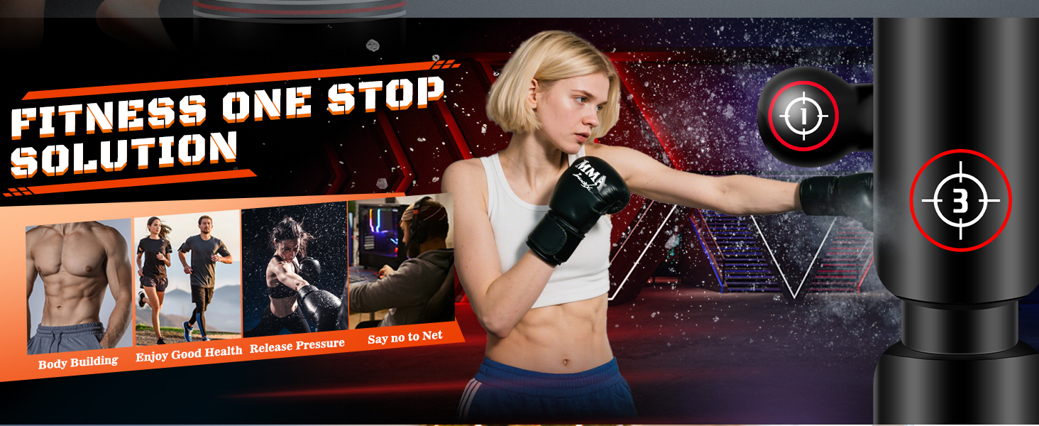 Боксерський мішок NZQXJXZ для дорослих з рукавичками, насосом та скакалкою, 180 см, для MMA та фітнесу