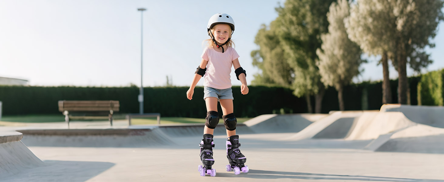 Ролики для дівчаток та жінок, ролики для дітей з регульованим розміром, ролики на роликах M (EU 32-36)