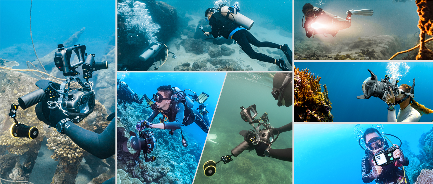 Ліхтар для дайвінгу Sea Frogs SF-L03-KL: водонепроникний, перезаряджуваний, глибина до 100 метрів