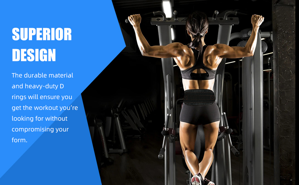 Регульований тренувальний ремінь для віджимань з ланцюгом, підтримка спини та талії, захист від травм, фітнес-ремень для силових тренувань