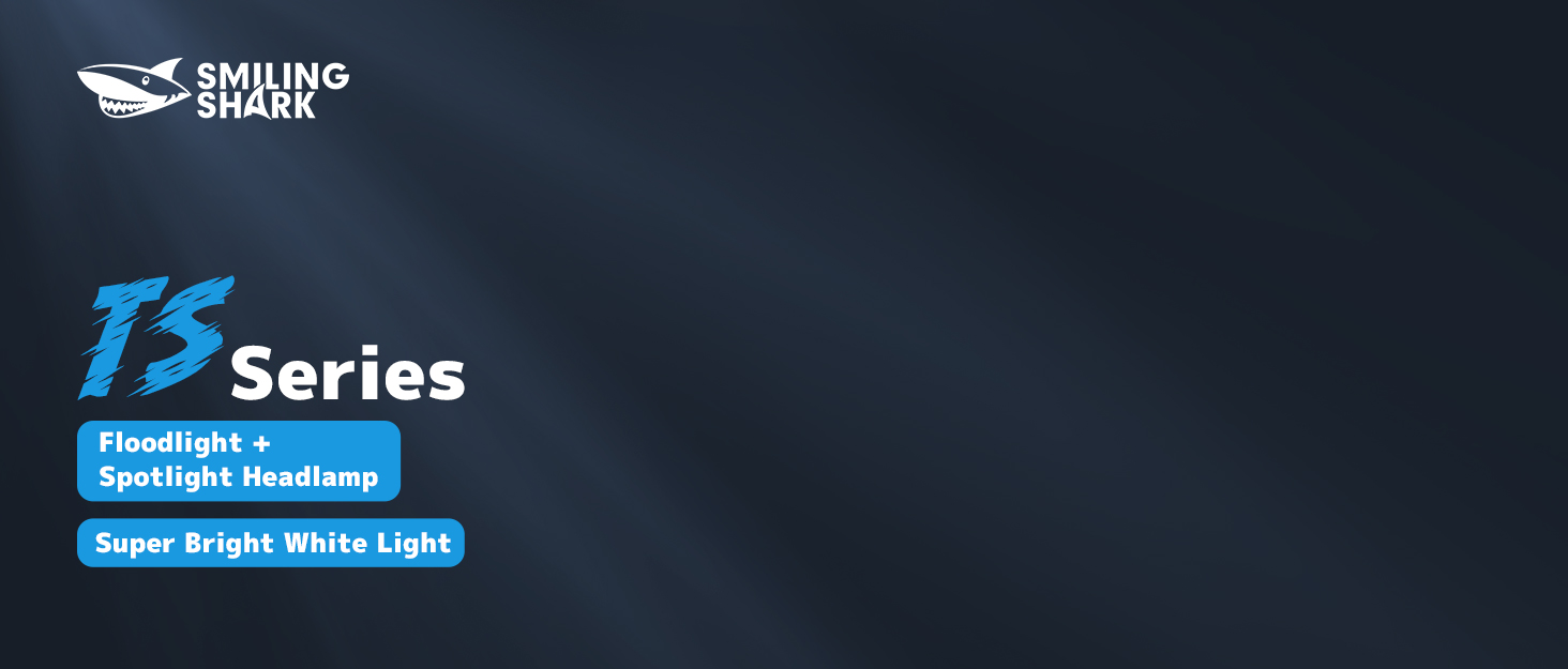 Налобний ліхтар Smiling Shark TS-6 LED, акумуляторний, 2400mAh, з регульованим світлом, 6 світлових режимів, сенсор руху, для кемпінгу, бігу, туризму