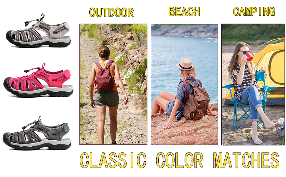 Чоловічі та жіночі шкіряні сандалії для пляжу, трекінгу та активного відпочинку. Літні сандалії для ходьби, розмір 36-46, чорний колір.