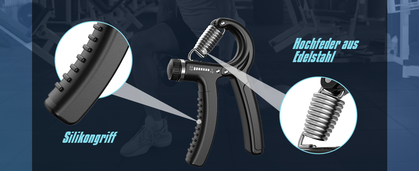 Набір для тренування зап'ястя 2 шт. (5-60 кг), тренажер для рук та зап'ястя, Grip, антиковзкий, для спортсменів та відновлення, FC0101 (Світло-сірий)