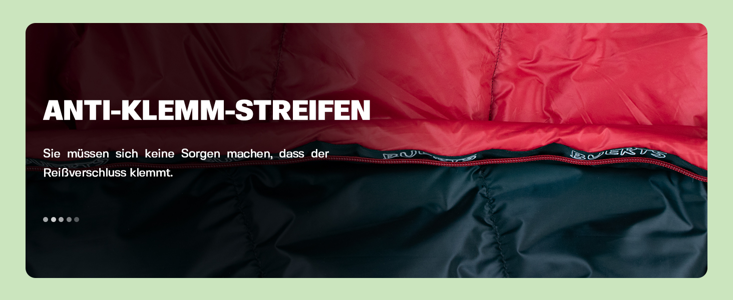 Спальний мішок BUERTS Daunen Summer, 620FP, компактний, для дорослих та підлітків, 16°C, для кемпінгу та хайкінгу