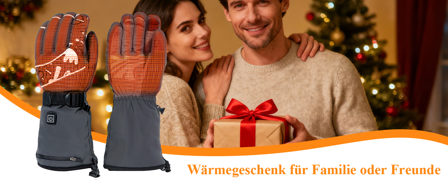 Нагріваючі рукавички Minthouz W13 з акумулятором 5V 5000mAh для чоловіків та жінок, сенсорний екран, водонепроникність, для активного відпочинку