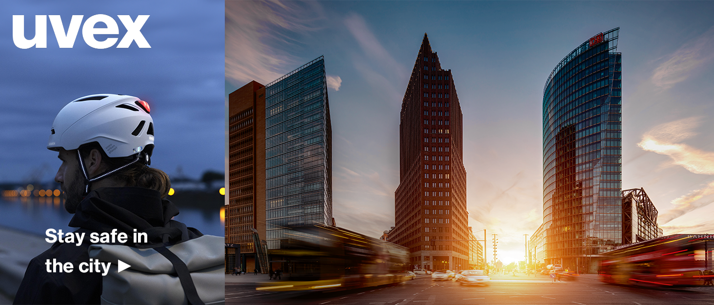 Велошолом Uvex City 9 для міста з LED-світлом, унісекс, регульований розмір