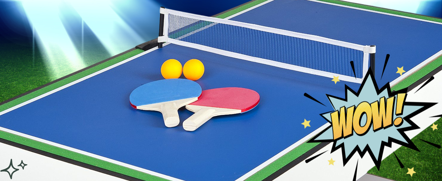 Leomark Multigame дерев'яний ігровий стіл 4в1 - пінг-понг, більярд, хокей, футбол. З аксесуарами, від 8 років