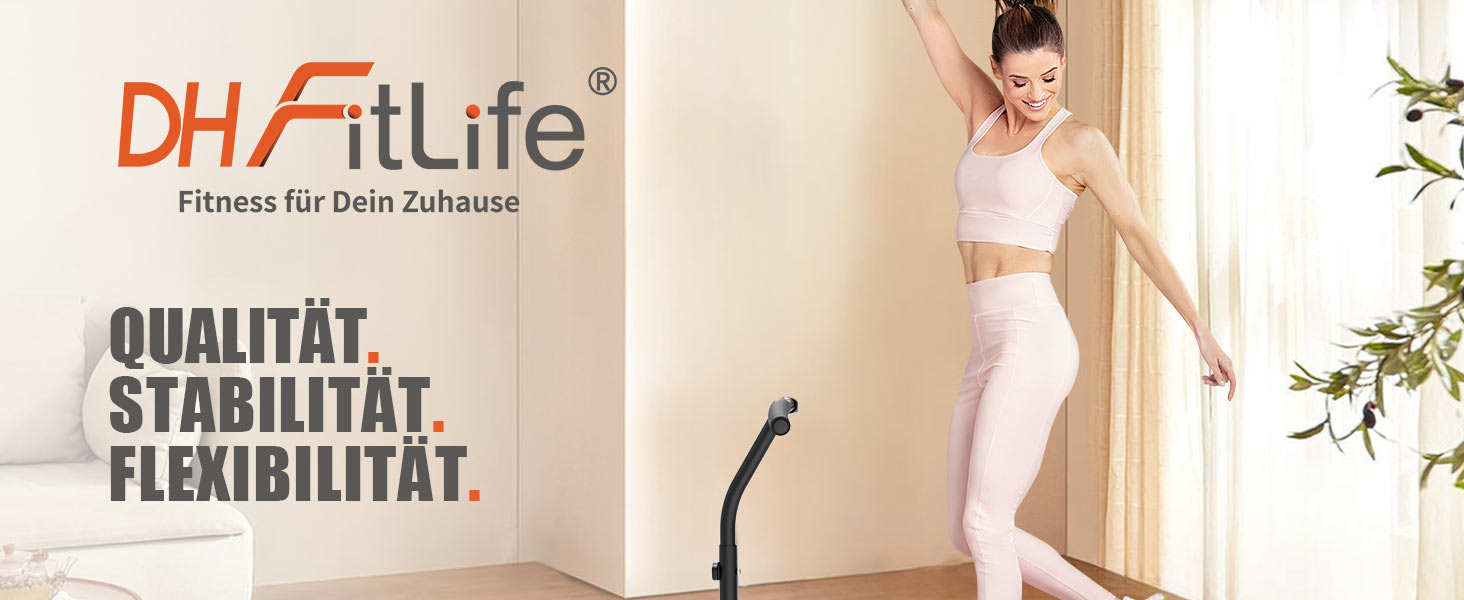 Трамплін для фітнесу DH FitLife, Ø121 см, 150 кг, з регульованими ручками | Для дітей та дорослих