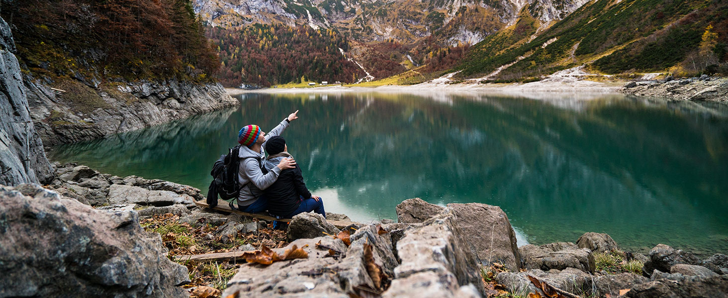 Черевики для хайкінгу SHULOOK чоловічі водонепроникні легкі трекінгові черевики з підтримкою щиколотки, антиковзаючі, спортивні кросівки для кемпінгу та хайкінгу, чорно-червоні, 43 EU