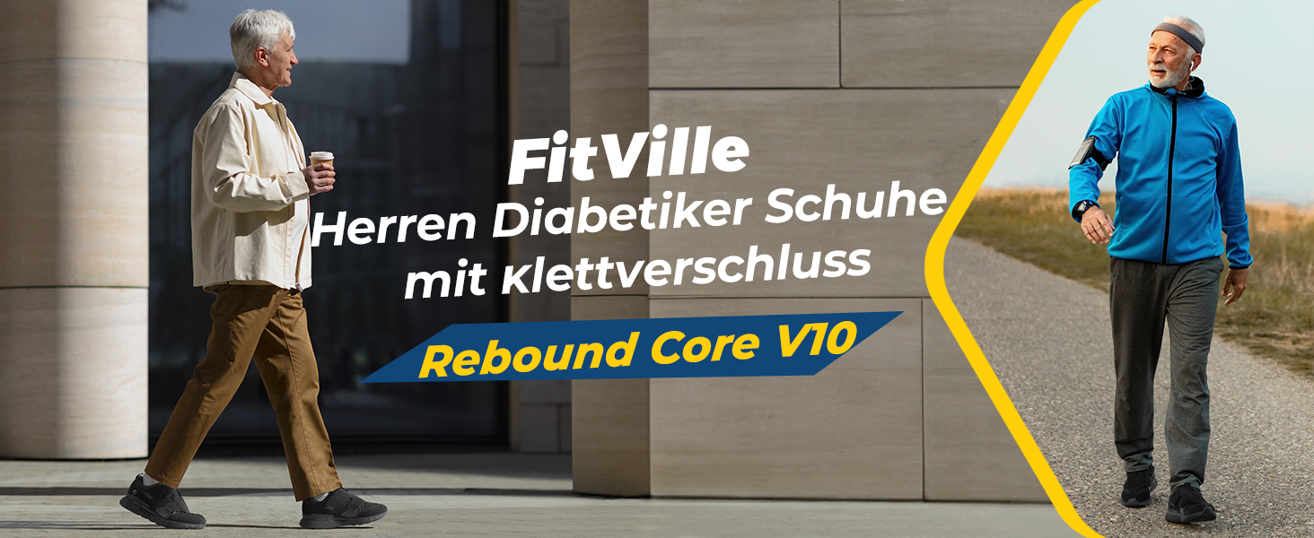 Кросівки для бігу та ходьби FitVille для чоловіків, широкі, спортивні, з кріпленням на липучці, зручні, ортопедичні, антиковзаючі, для широкої стопи, фітнес, джогінг, 43 EU, блакитні