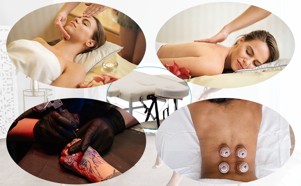 Масажний стіл Aspria Massageliege Mobile з 2 зонами, регульована висота, дерев'яні ніжки, з підголовником та підлокітниками, 213 × 82 x 85 см, до 250 кг, A250