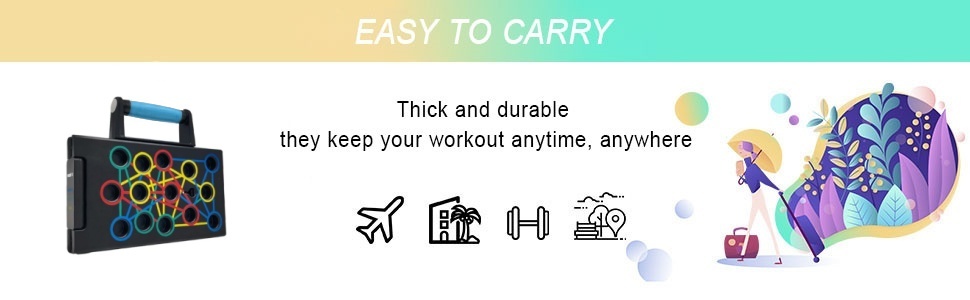 Дошка для віджимань 24 в 1, багатофункціональна, складна, портативна, для фітнесу, тренувань, розвитку м'язів, для чоловіків та жінок