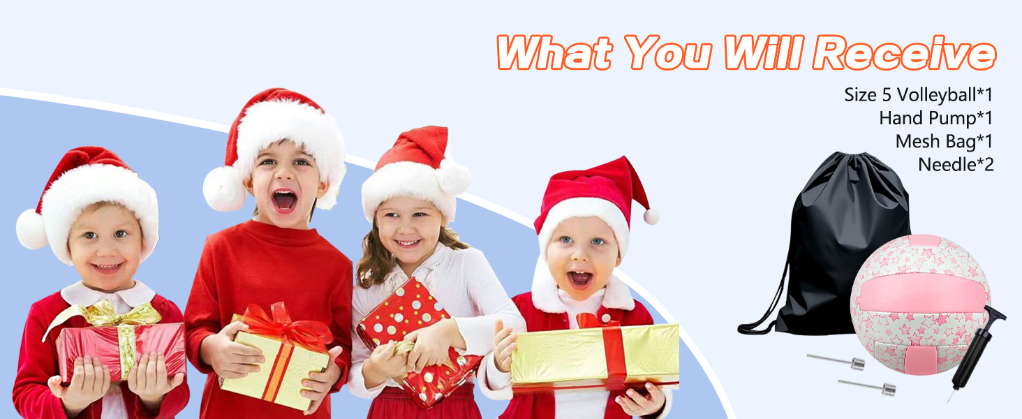 Волейбольний м'яч Aipwerer: для пляжу, залу та тренувань (рожево-білий, розмір 5)