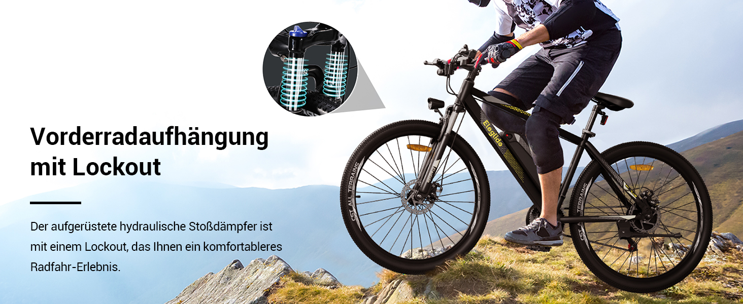 Електровелосипед  Eleglide M1 Plus E-MTB 27.5/29 36V 12.5Ah, 21 передач, 250Вт