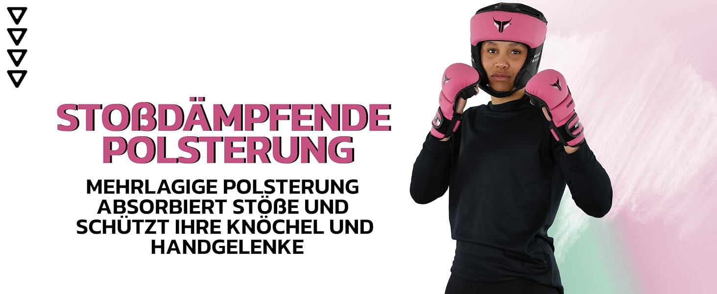 MMA рукавички Mytra Fusion для жінок, 7oz, відкрита вентильована долоня, для спарингу, рожеві