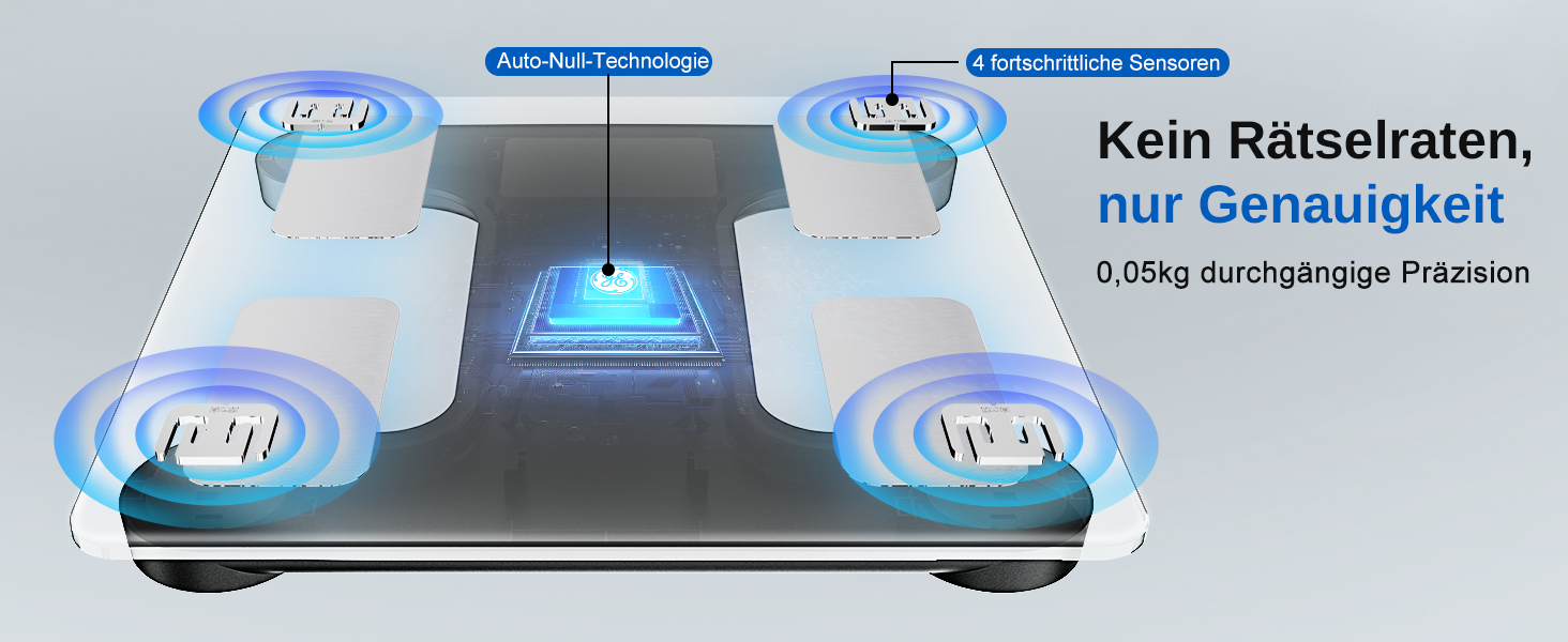 Вага для вимірювання жиру в тілі GE Smart з Bluetooth, аналіз складу тіла, BMI, великий дисплей, точність, до 180 кг, чорний