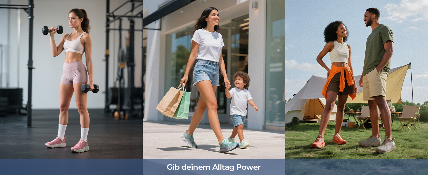 Жіночі кросівки для ходьби та бігу ALLSWIFIT — Спортивне взуття Slip-On без шнурівків, амортизація, протиковзні, бежеві, розмір 40 EU