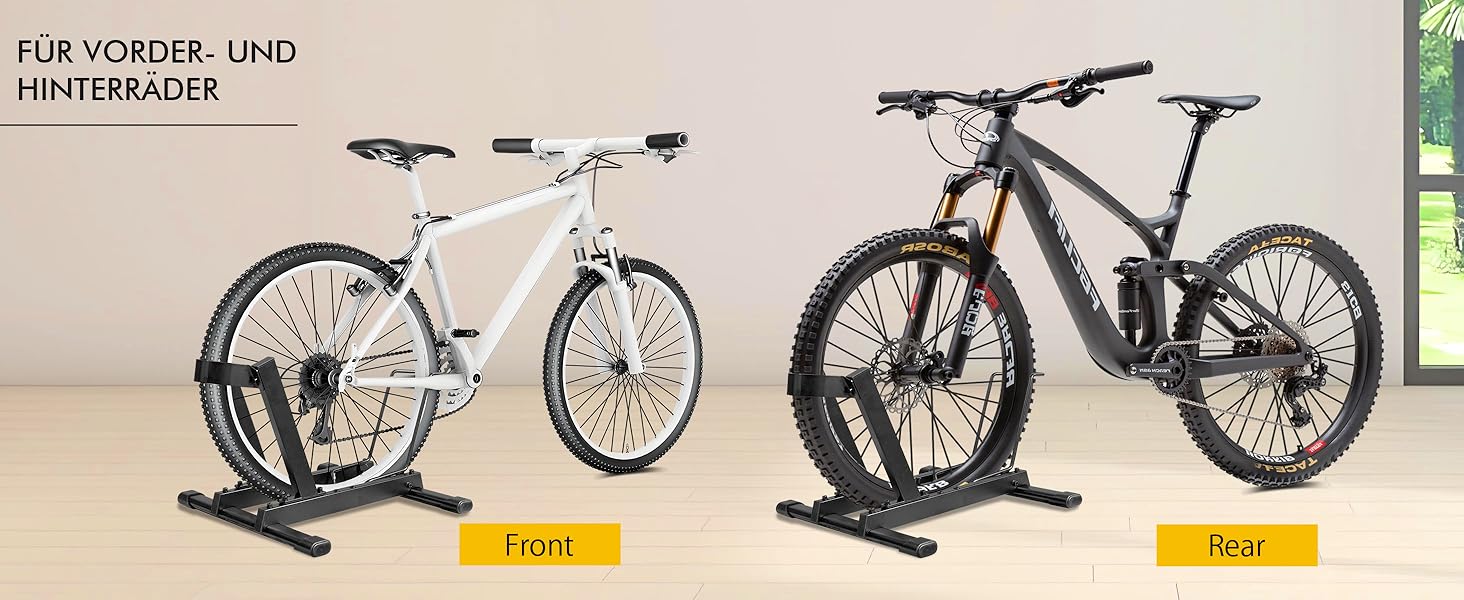 Стійка для велосипедів та електровелосипедів Mimoke, сталева, регульована, для коліс 20-29 дюймів, до 38 кг, для гаража та підвалу