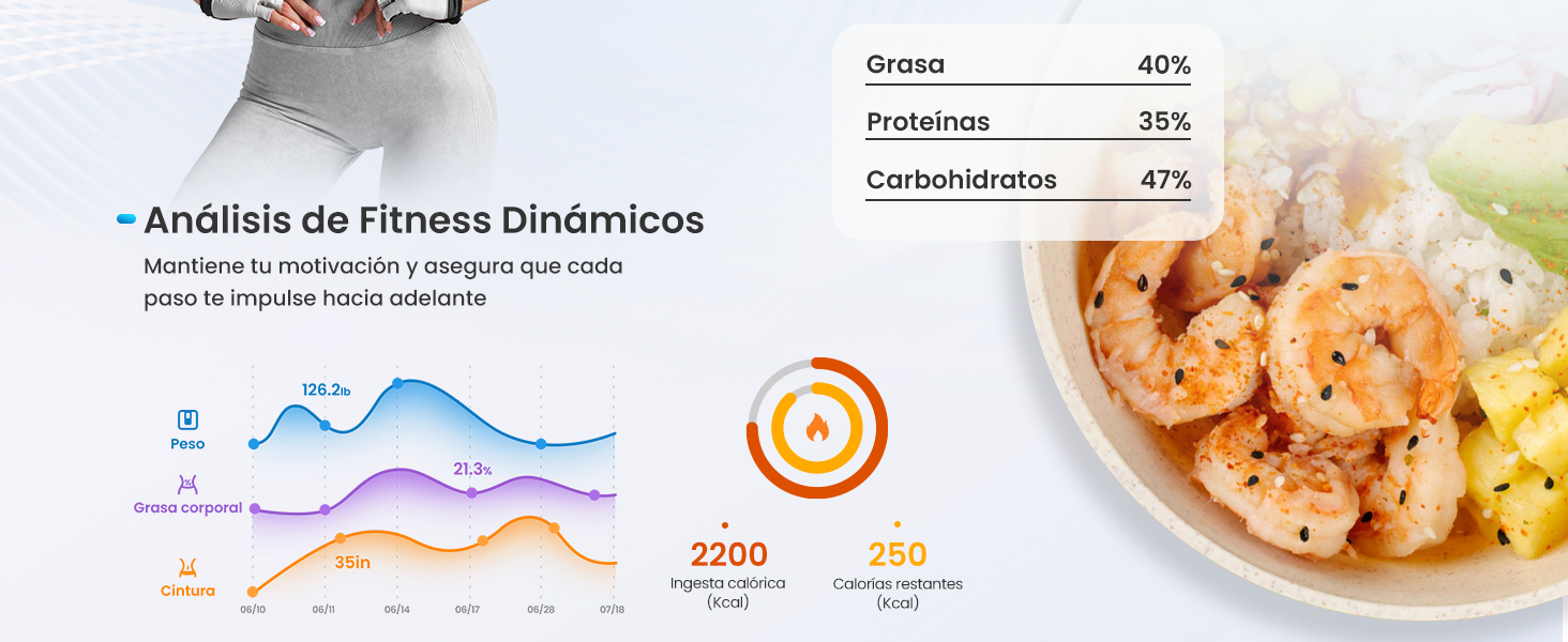 RENPHO Ваги для тіла з аналізатором складу тіла (7 в 1), Bluetooth, до 227 кг, чорні - Smart Scale Elis 300mm