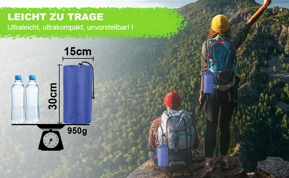 Каремат туристичний самонадувний Cunbayi з інтегрованими подушками та насосом. Підходить для кемпінгу, походів, пляжу та подорожей. Синій колір.