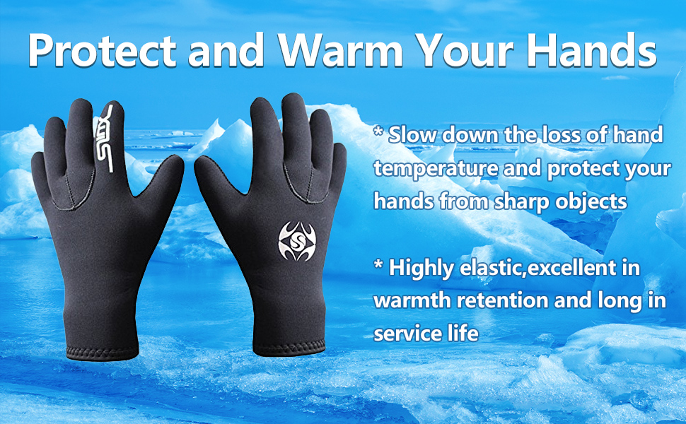 Неопренові рукавички PAWHITS 3 мм для плавання, дайвінгу, каякінгу та серфінгу (чоловічі/жіночі)