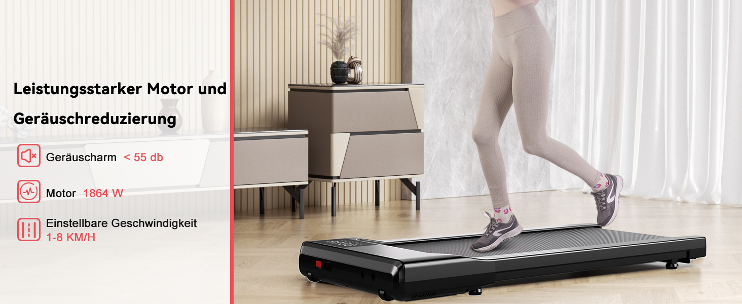 Бігова доріжка Superun Walking Pad для дому, до 159 кг, з додатком, під стіл, з тренуванням та мультиплеєрною трасою, чорна, 100 см