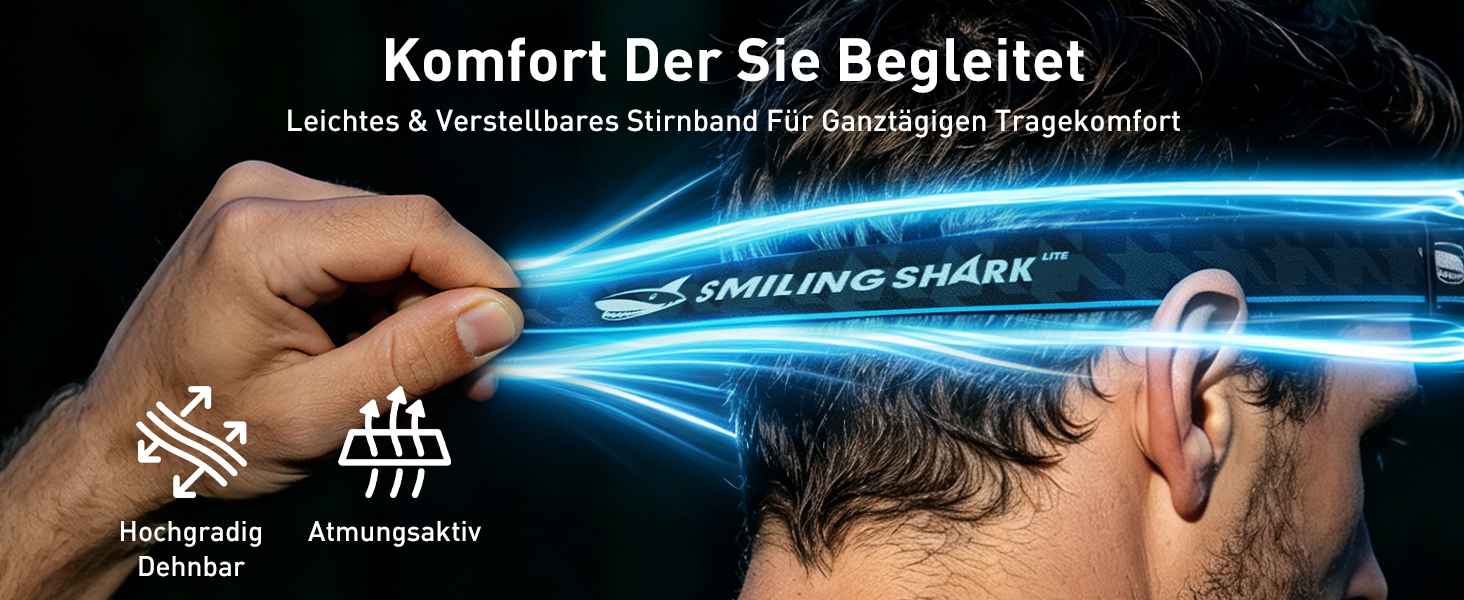 Налобний ліхтар Smiling Shark WF-01, акумуляторний світлодіодний ліхтар з ємністю 2500mAh