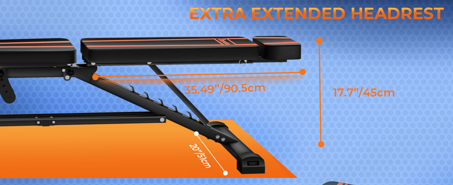 Регульована лава для тренувань 450 кг – високопродуктивна лава з ручками для дому, римський стілець для розтяжки спини та лава для пресу