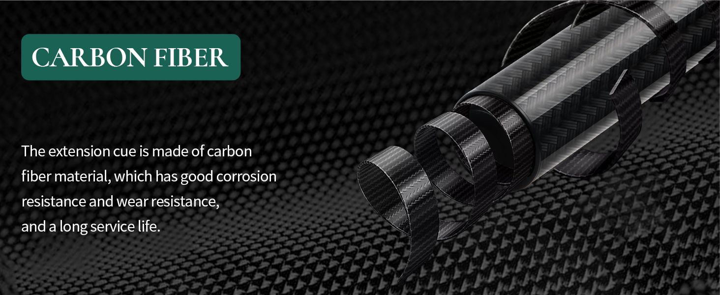 Kmise Professional Pool Queue Stick: професійний кий для більярду з канадського клена з низькою деформацією та телескопічним подовженням з вуглецевого волокна, комплект з шкіряною сумкою та аксесуарами для більярду, 538 г (зелений)