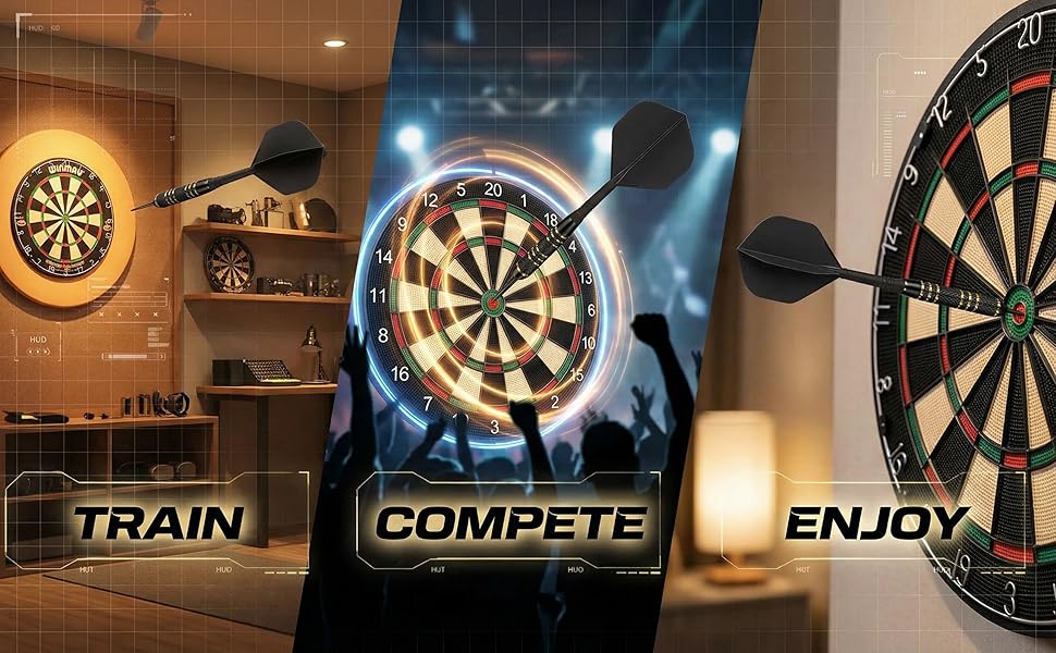 Набір сталевих дротиків Steeldarts (3 шт) з латунними барелями 23г, сталевими голками, футляром та заточувачем для сизалевих мішеней